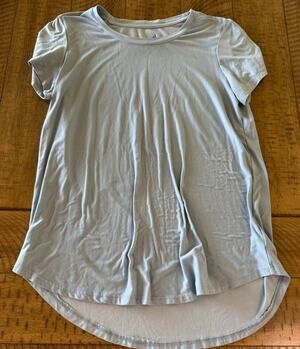 Pink Rose Sweet Tees Light Blue Short Sleeve Tee Women’s Large